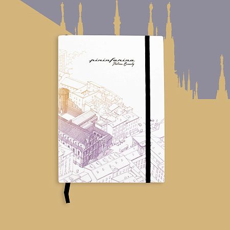 Блокнот линованный Pininfarina ITALIAN BEAUTY MILANO из каменной бумаги, А5