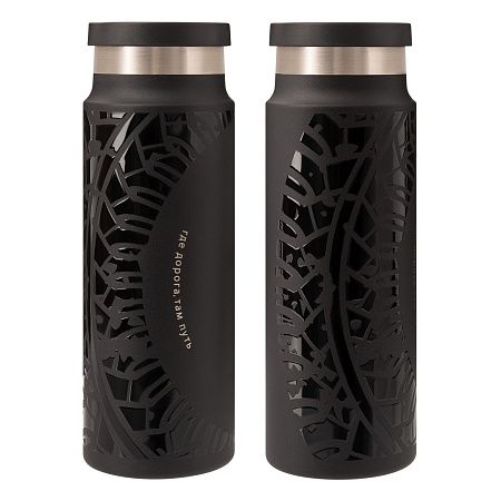 Термобутылка вакуумная герметичная Allegra, черная