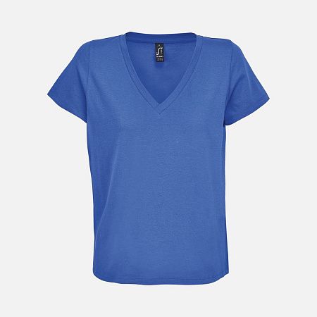 Футболка женская Regent Women с V-образным вырезом, ярко-синяя (royal), размер S