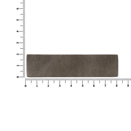 Лейбл кожаный Pasek, S, серый