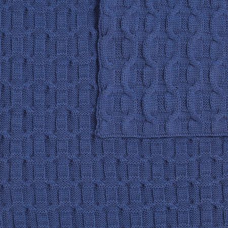 Плед Braidera, синий (черника)