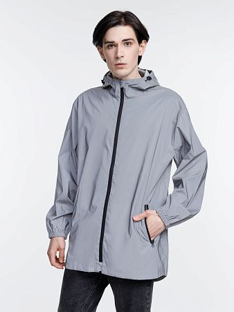 Парка Manifest из светоотражающей ткани, серая, размер XL/2XL