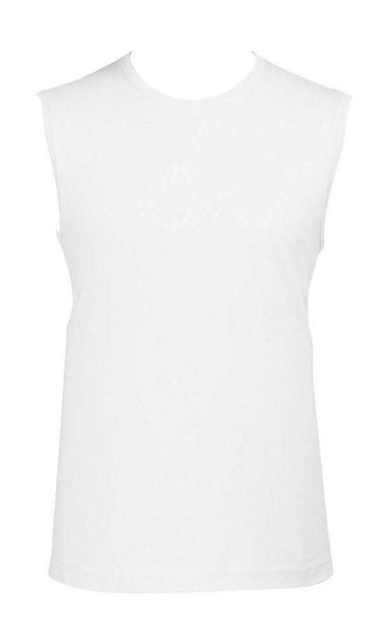 Футболка мужская без рукавов Jazzy 170, белая под нанесение