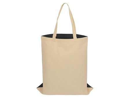 Сумка для шопинга «Twin» двухцветная из хлопка, 180 г/м2