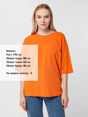 Футболка унисекс оверсайз Street Vibes, оранжевая, размер XL/2XL