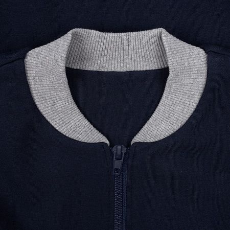 Бомбер College, темно-синий, размер XXL