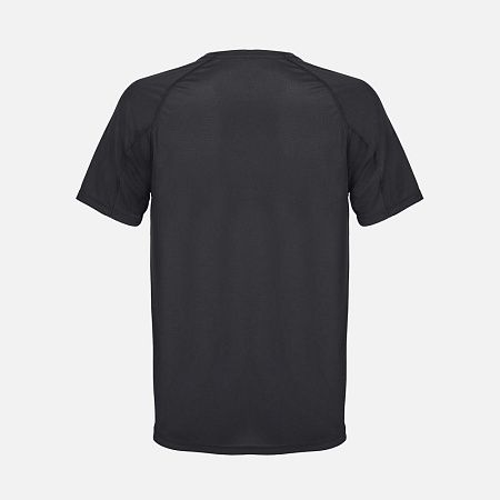 Футболка спортивная унисекс Vortex, черная, размер L