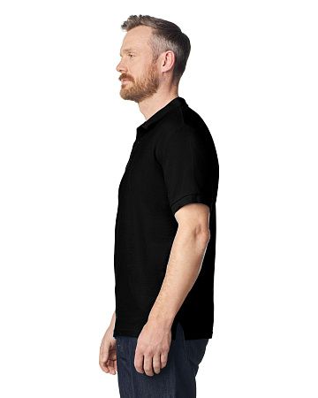 Футболка поло PREMIUM COTTON ADULT DOUBLE PIQUE, ЧЕРНЫЙ S