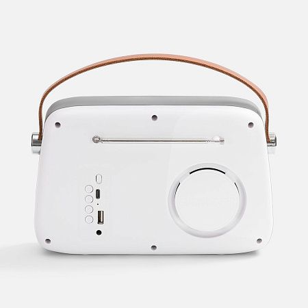 Bluetooth-колонка с радио Retronica, белая