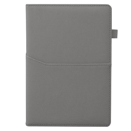 Ежедневник Smart Asti Linen А5, серый, недатированный, в твердой обложке с поролоном