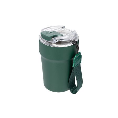 Термокружка вакуумная Monaco, темно-зеленая