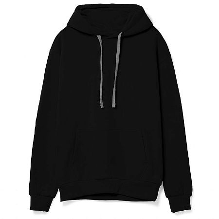 Толстовка с капюшоном Unit Kirenga Heavy, черная, размер S