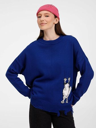 Джемпер Sharpick, темно-синий (кобальт), размер S/M