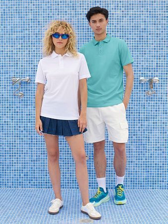 Рубашка поло унисекс Pitcher, белая, размер L