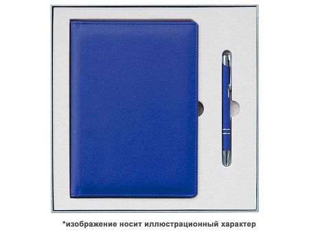 Ежедневник Flexy Stone Ostende А5, синий, недатированный, в гибкой обложке