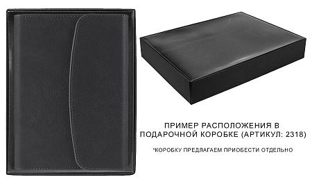 Ежедневник в суперобложке Country Bergamo Synergy A5+, коричневый, недатированный, в твердой обложке.  Золотистый срез
