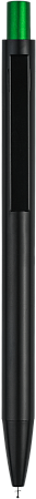 Ручка OKS MIRROR Черная с зеленым 1140.02