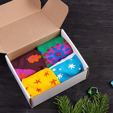 Подарочный набор 4SEASONS", 4 пары тематических носков 