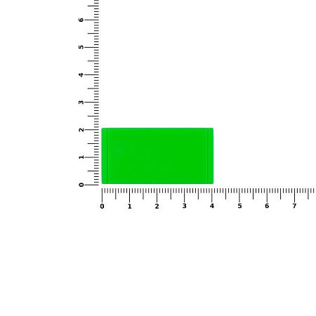 Лейбл из ПВХ Dzeta, S, зеленый неон