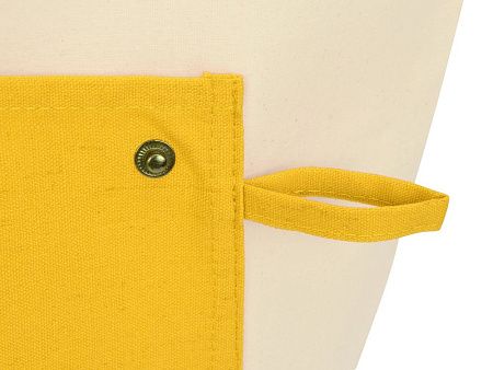 Складная хлопковая сумка для шопинга «Gross» с карманом, 180 г/м2