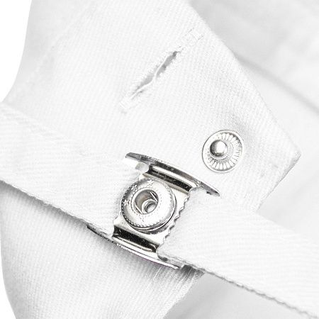 Кепка 6-панельная Oxford 300, c белым сендвичем, белая