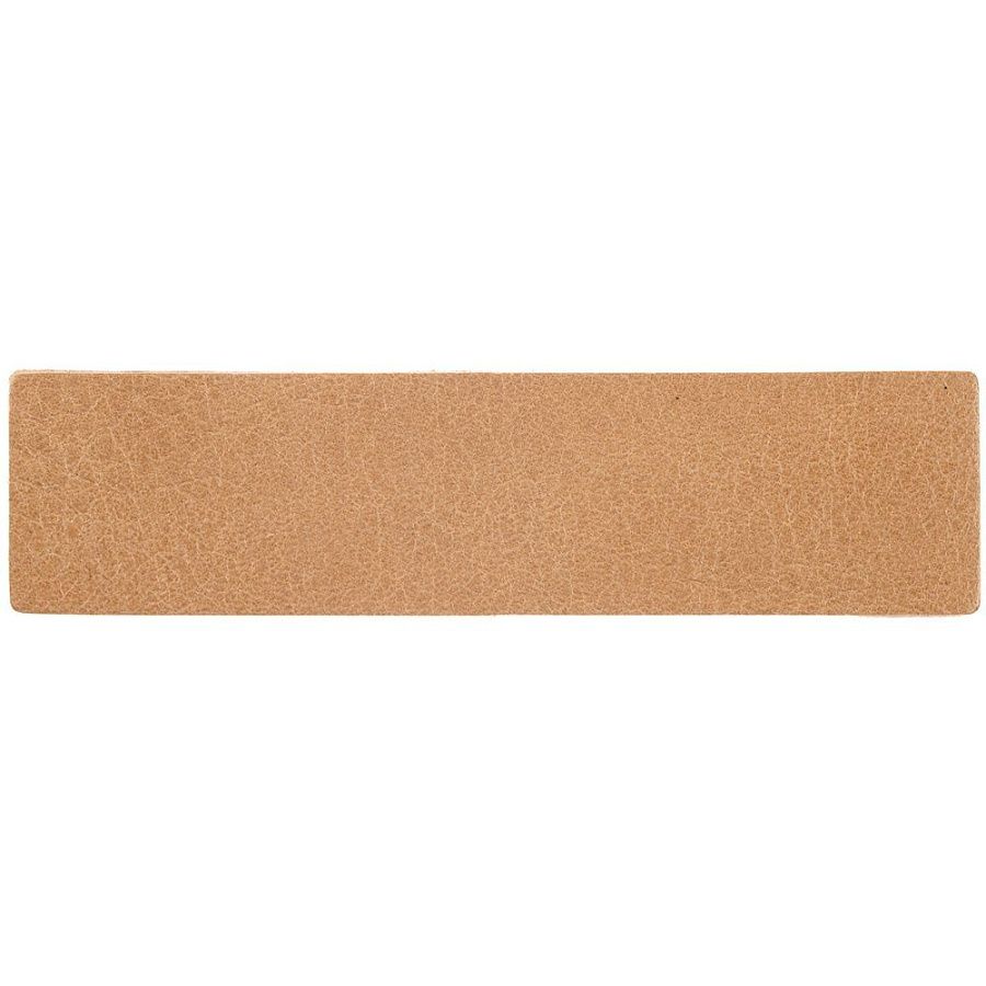 Лейбл кожаный Pasek, S, бежевый