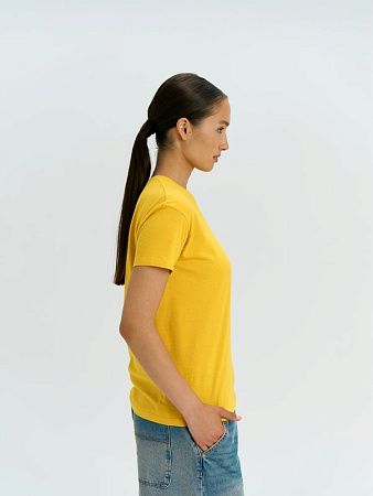 Футболка унисекс Regent 150, желтая, размер 4XL