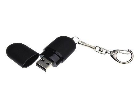 USB 2.0- флешка «Goutte Soft-touch» на 32 Гб каплевидной формы