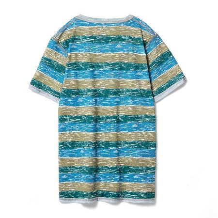 Футболка мужская Rayet двусторонняя, голубая с зеленым, размер S