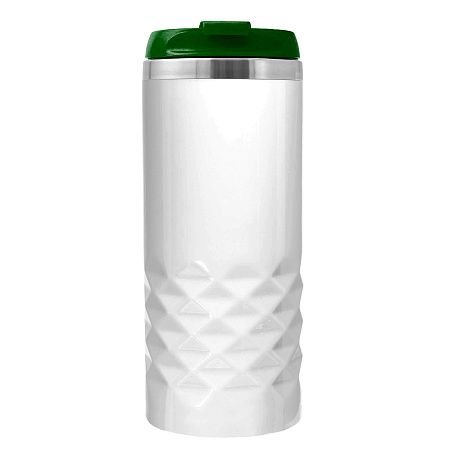 Термокружка NEXT WHITE 350мл. Белая с зеленой крышкой 6042.02