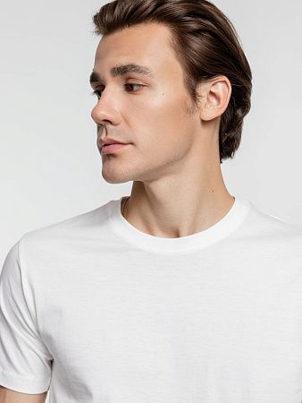 Футболка унисекс T-Bolka 160, белая (теплый оттенок), размер XS