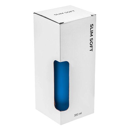 Термокружка SLIM SOFT COLOR 350мл. Синяя с синей крышкой 6030.01