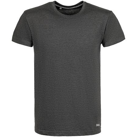 Футболка унисекс Firm Wear, черный меланж, размер S