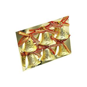 Набор пластиковых  колокольчиков C Рождеством