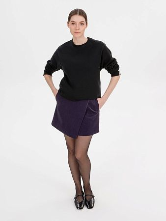 Лонгслив унисекс Siluetti Fuori, черный, размер S/M