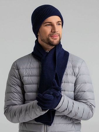 Шапка Bernard, темно-синяя