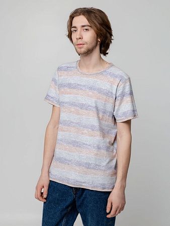 Футболка мужская Rayet двусторонняя, оранжевая с фиолетовым, размер L