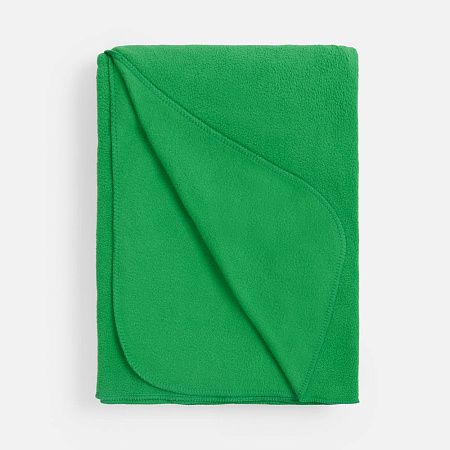 Флисовый плед Warm&Peace, зеленый