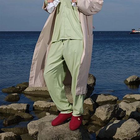 Домашние валенки Step, розовые (вереск), размер 46