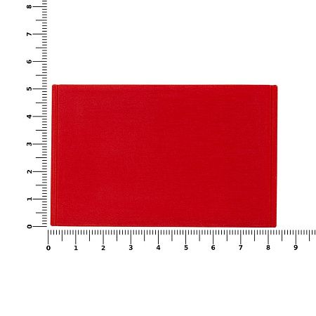 Лейбл из ПВХ Dzeta, ХL, красный