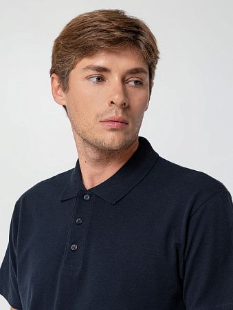 Рубашка поло мужская Summer 170, темно-синяя (navy), размер XXL