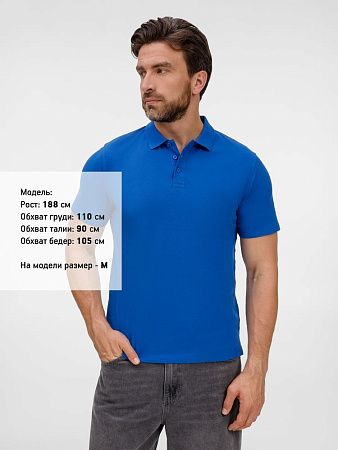 Рубашка поло унисекс Tervise, ярко-синяя, размер XXL