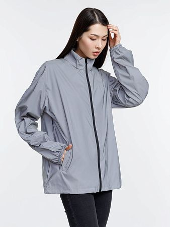 Ветровка Manifest 2.0 из светоотражающей ткани, серая, размер XL/2XL