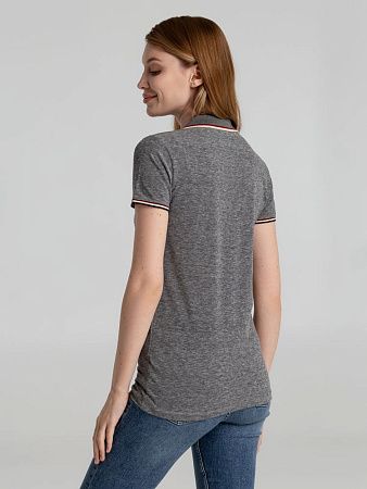 Рубашка поло женская Paname Women, черный меланж, размер S