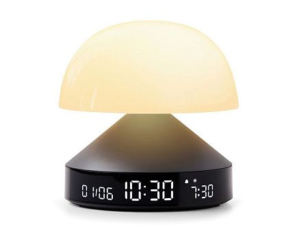 Светильник с часами и световым будильником Mina Sunrise