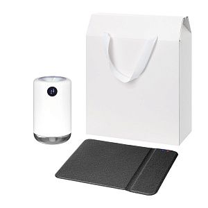 Подарочный набор Bliss, Ноnor, черный (увлажнитель воздуха, зарядное устройство)