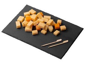 Сервировочная доска из сланца «Toscana», цвет: черный