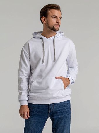 Толстовка с капюшоном Unit Kirenga, белая, размер S