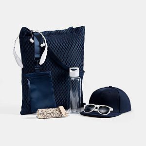 Набор Sommerset, синий с белым