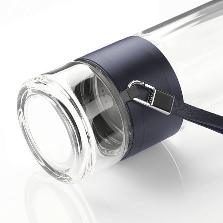 Бутылка стеклянная с двойными стенками Terso, синяя